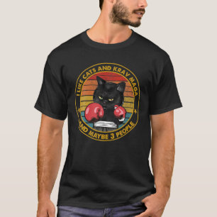 Camiseta Krav Maga Cat Tee Artes Marciales Fuerza de Defens