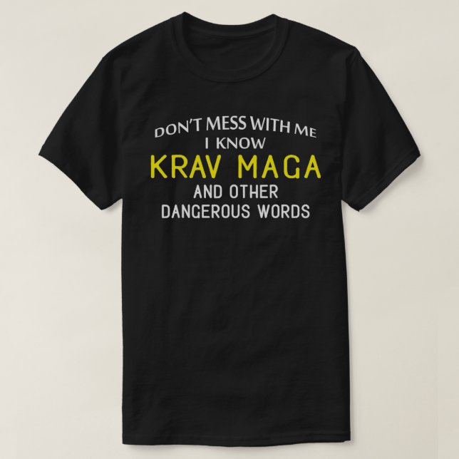 Camiseta Krav Maga divertida para los amantes de las artes  (Diseño del anverso)