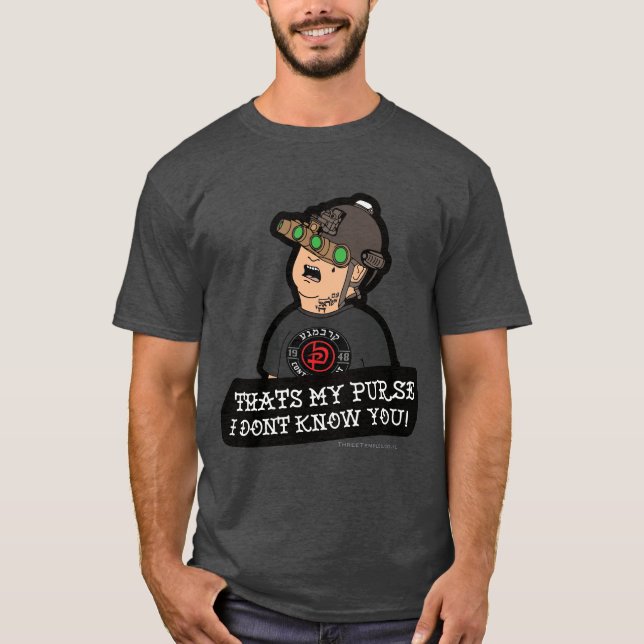 Camiseta Krav Maga "¡Esa es mi bolso! ¡No te conozco!" (Anverso)