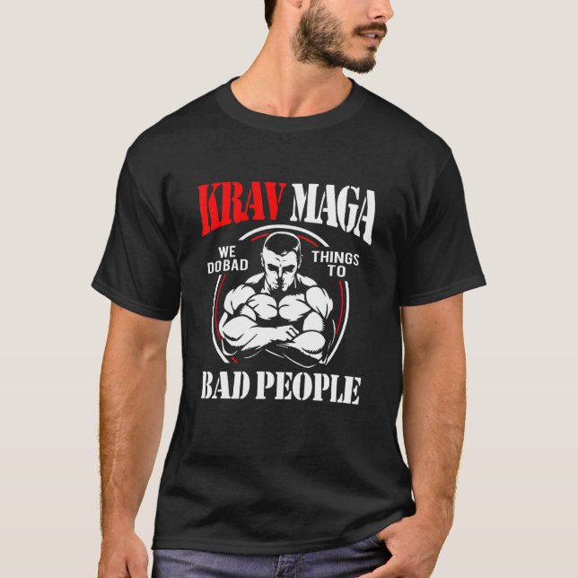 Camiseta Krav Maga Gente Mala (Anverso)
