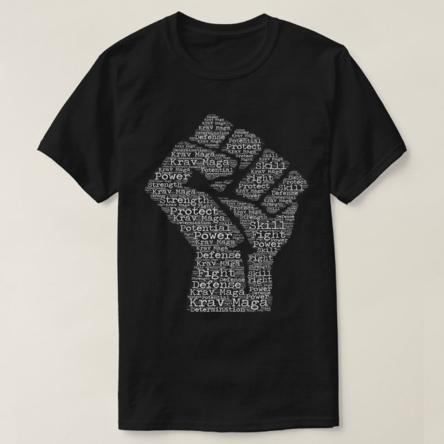 Camiseta Krav Maga - Sé Un Arma - Combate A La Def (Diseño del anverso)