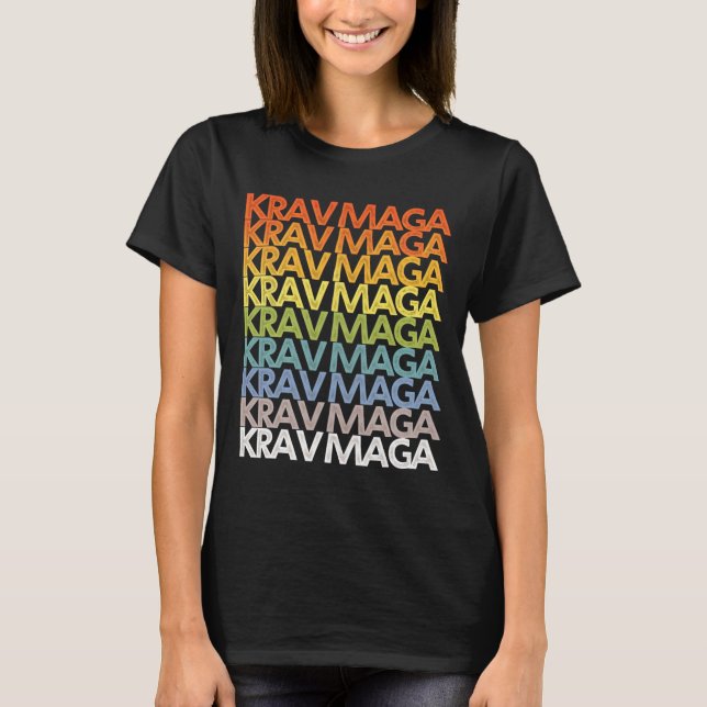 Camiseta Krav Mega Self Defense Training Martial Arts Fitne (Anverso)