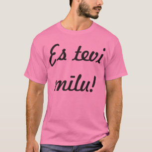 Camiseta kreklis del milu del tevi del es