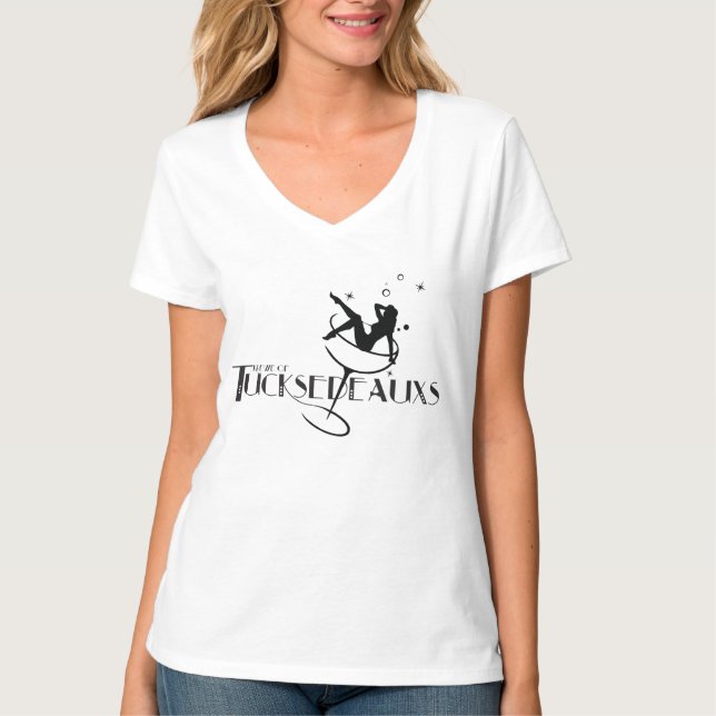 Camiseta Krewe de señora Tee de Tucksedeauxs (Anverso)