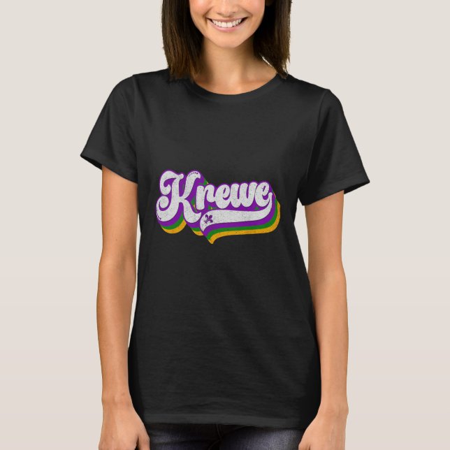 Camiseta Krewe Mardi Gras Carnaval Costumbres Hombres Mujer (Anverso)