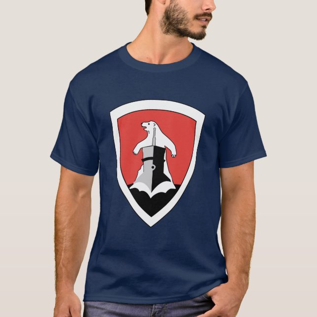 Camiseta Kriegsmarine 11º Emblema De La Flotilla - El oso p (Anverso)