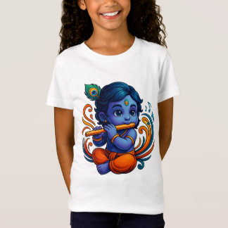 Camiseta Krishna bebé con flauta - Vibes de paz | Vibrante 