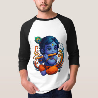 Camiseta Krishna bebé con flauta - Vibes de paz | Vibrante