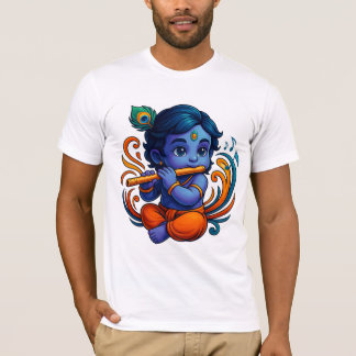 Camiseta Krishna bebé con flauta - Vibes de paz | Vibrante