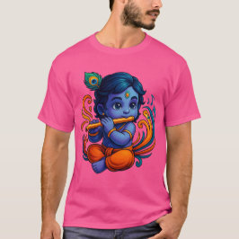 Camiseta Krishna bebé con flauta - Vibes de paz | Vibrante 