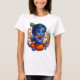 Camiseta Krishna bebé con flauta - Vibes de paz | Vibrante 