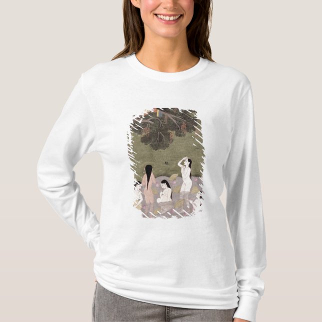 Camiseta Krishna con la ropa de los chicas de la vaca, (Anverso)