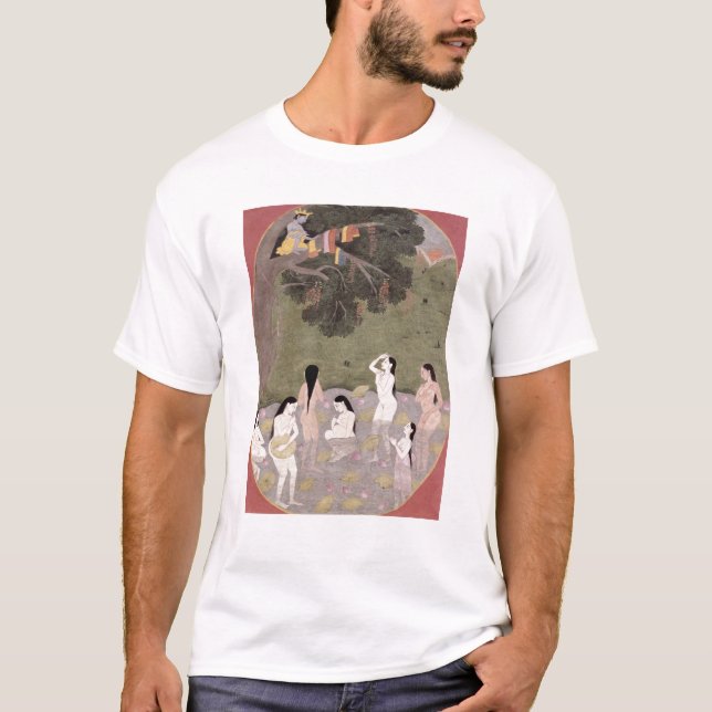Camiseta Krishna con la ropa de los chicas de la vaca, (Anverso)