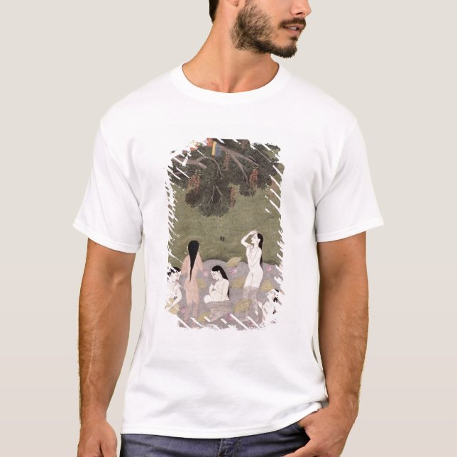 Camiseta Krishna con la ropa de los chicas de la vaca, (Anverso)