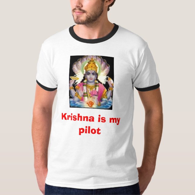 Camiseta Krishna es mi piloto (Anverso)