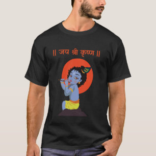 Camiseta Krishna Janmashtami Baby Krishna Jai Shree Krishna