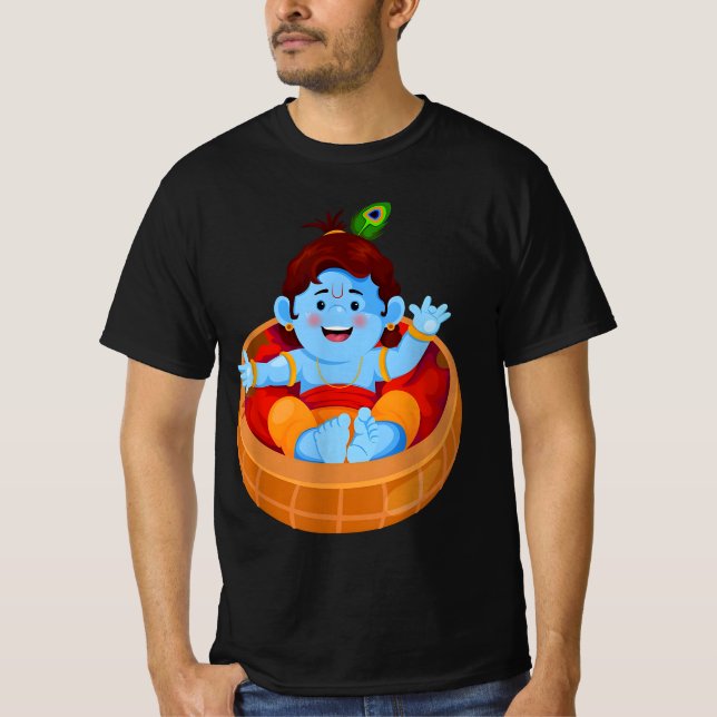 Camiseta Krishna Janmashtami divertido (Anverso)
