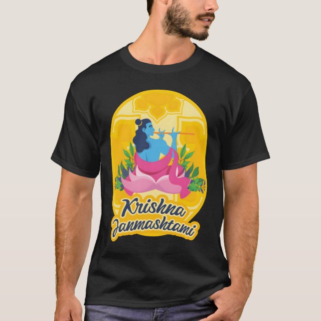 Camiseta Krishna Janmashtami - Festival de la India (Anverso)
