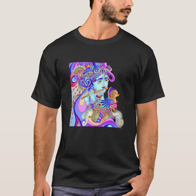 Camiseta Krishna Yoga Third Eye Isha Hindu Linga (Anverso)