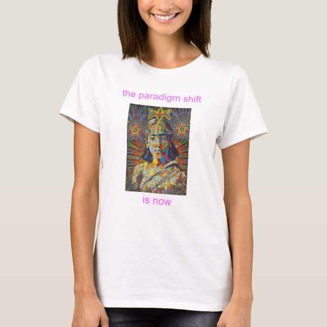 Camiseta krishnamurti - shift the paradigm, is now (Anverso)