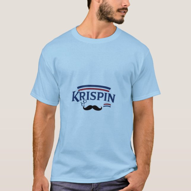 Camiseta Krispin - El último diseño de logotipo inspirado e (Anverso)