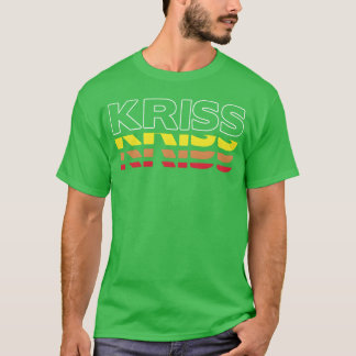 Camiseta Kriss Nombre Funny Vintage Puestas del sol Kriss r