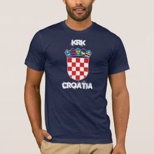 Camiseta Krk, Croacia con escudo de armas