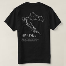 Kroatien Karte Shirt