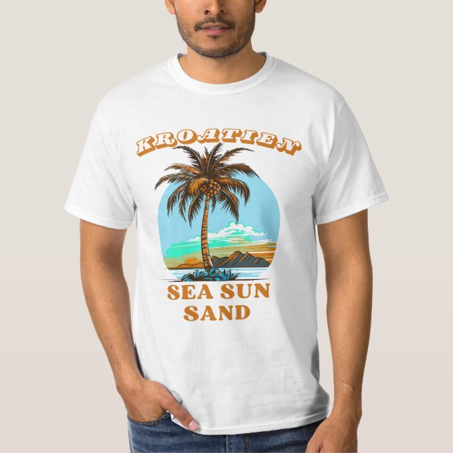 Camiseta Kroatien-Meer Sonne Sand (Anverso)