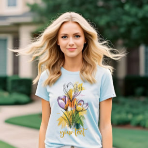 Camiseta Krocuses chica floral