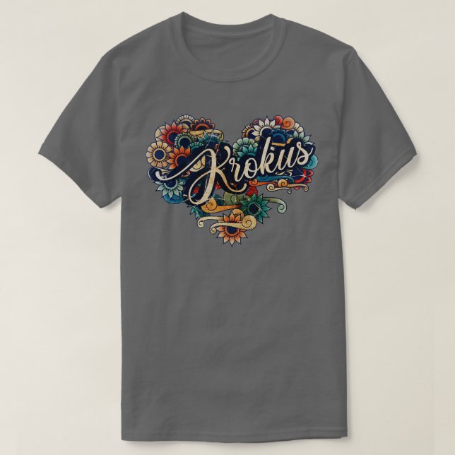 Camiseta Krokus VIGNETTE COLOR ANTIGUO (Diseño del anverso)