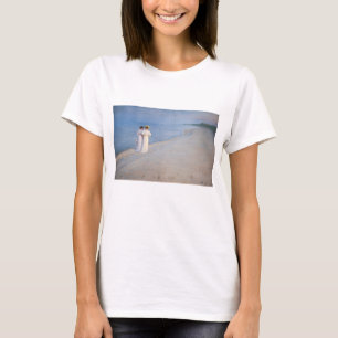Camiseta Kroyer - Noche de verano en la playa de Skagen