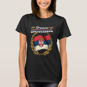 Camiseta Krusevac Serbia Souvenir Srbija Bandera