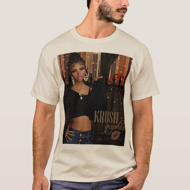 Camiseta Krush Graphix por Ahsek Novel Shirt 14 (Anverso)