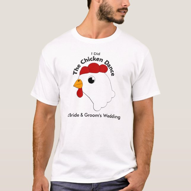 Camiseta KRW Custom Funny Chicken Dance Wedding (Anverso)