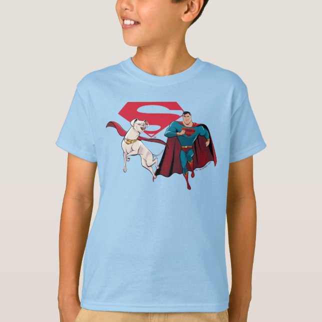 Camiseta Krypto y Superman (Anverso)