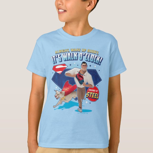 Camiseta Krypto y Superman - ¡Es Walk O'Clock! (Anverso)