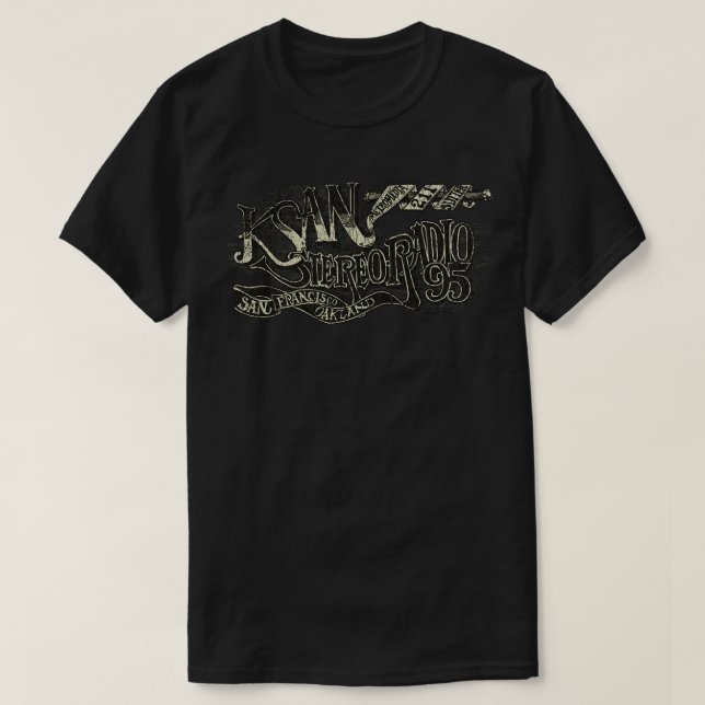 Camiseta KSAN Stereo Radio 95 1968 (Diseño del anverso)