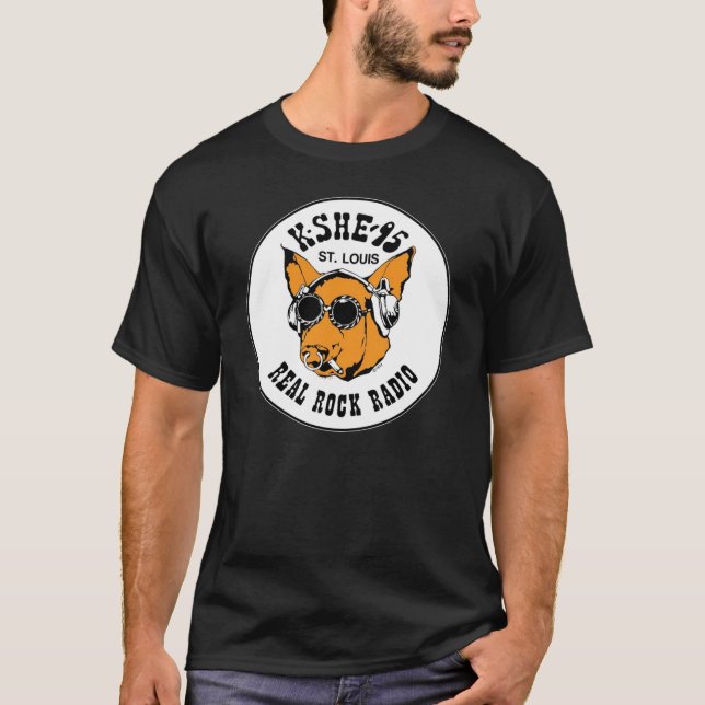 Camiseta KSHE 95 Perro gracioso KSHE 95 Copiar regalo Día d (Anverso)