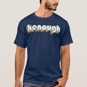 Camiseta Ksuficiente estilo retro de tipografía arcoiris an