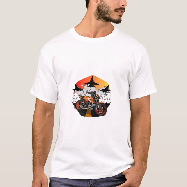 Camiseta KTM 1290 SuperDuke on the airbase (Anverso)