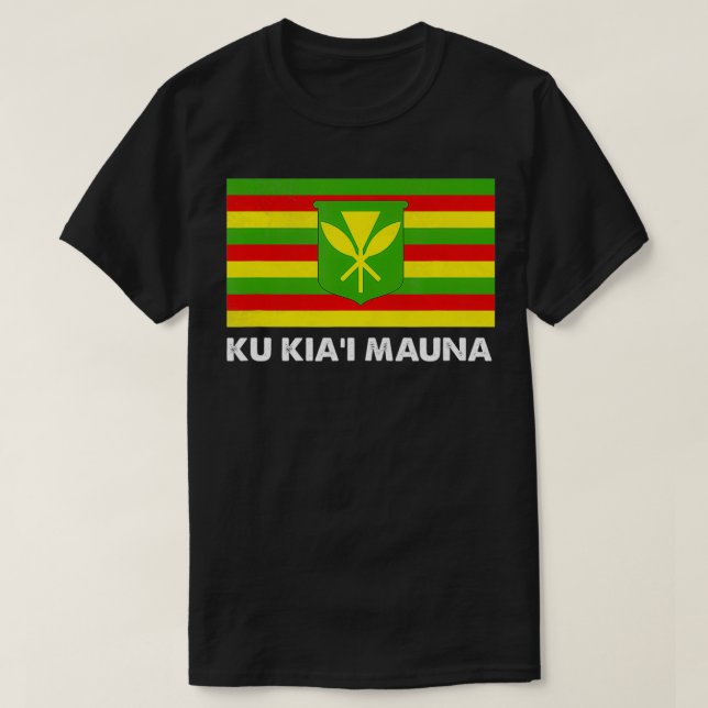 Camiseta Ku Kia Mauna Somos Mauna Kea (Diseño del anverso)