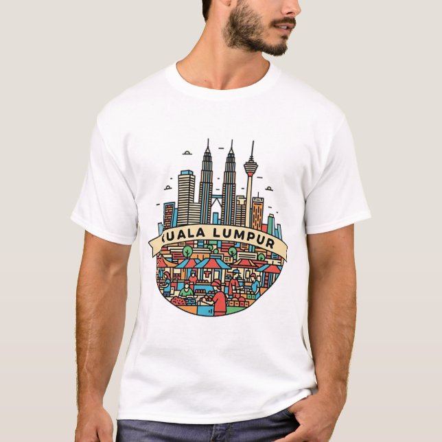 CAMISETA KUALA LUMPUR, MALASIA (Anverso)