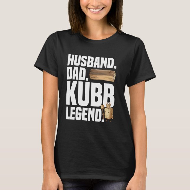 Camiseta Kubb Esposo Viking Chess Jugador Yoga Set Kub (Anverso)