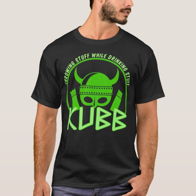 Camiseta Kubb Viking Chess and Party Gift Idea (Anverso)
