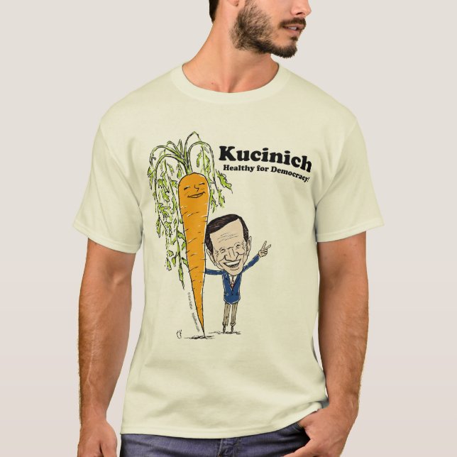 Camiseta ¡Kucinich - sano para la democracia! (Anverso)