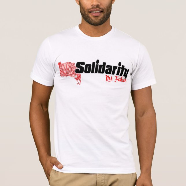 Camiseta Kuffiya: Solidaridad, no moda (Anverso)