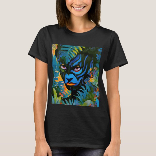 Camiseta "Kuiráya" - Hoja pintada - Mujeres En La Amazonía (Anverso)
