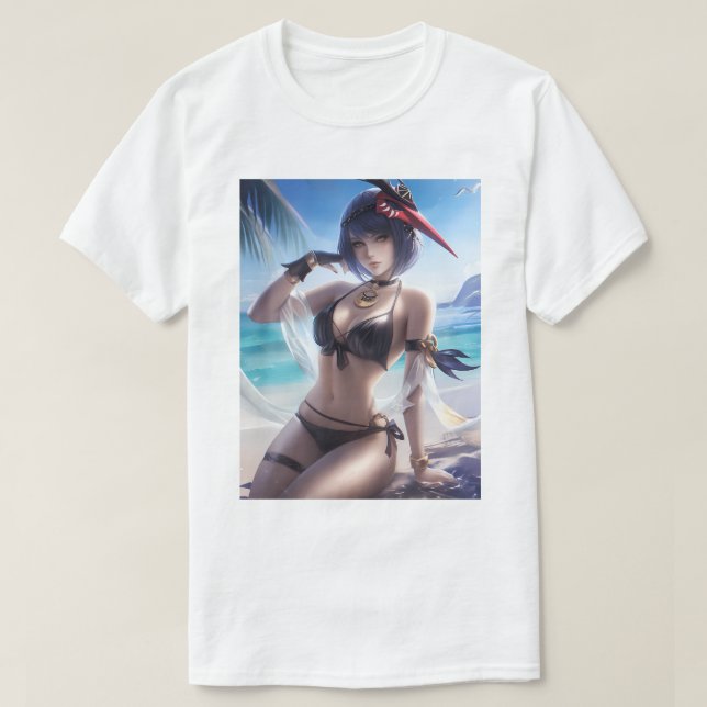 Camiseta Kujou Sara Swimsuit 163 (Diseño del anverso)