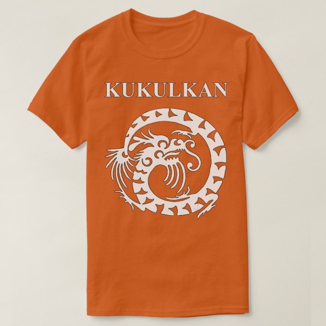 Camiseta Kukulkan Dios antiguo serpiente maya (Diseño del anverso)